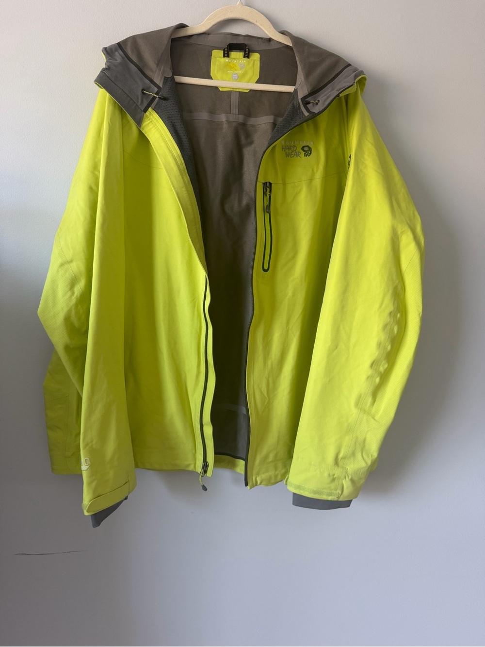 Mountain Hardwear Men's Stretch Ozonic Rain Jacket Size XXL Green